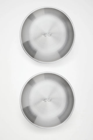 Stainless Steel 2-Pack Deep Plates