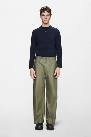 Heavy Woven Pants Straight