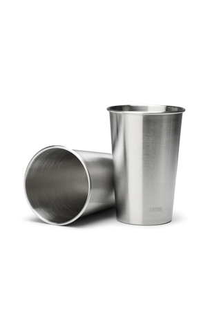 Stainless Steel 2-Pack Cups 500ml